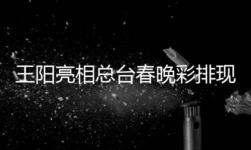 总台现场亮相流利 用英语王阳福春晚彩排送祝